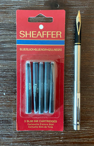 Sheaffer, Slimline, Brushed stainless steel finish