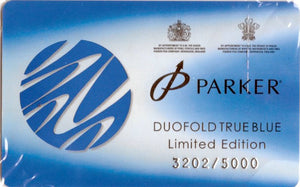 Parker Duofold "True Blue" Limited Edition Fountain Pen 2007 Centennial