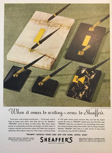 Sheaffer's Desk sets, Life Magazine November 17, 1947