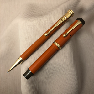 Junior Duofold Fountain Pen and Pencil set Red