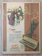 Vintage Ads. Mounted: Parker Vacumatic, this Christmas