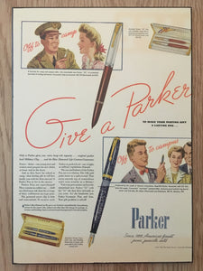 Vintage Ads. Mounted: Parker Vacumatic