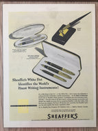 Vintage Ads. Mounted : Sheaffer's Sentinel Tuckaway