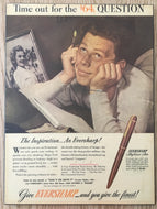 Vintage Ads. Mounted : Eversharp, $64 question