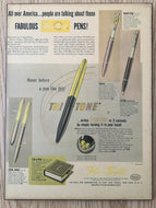Vintage Ads. Dry mounted: Flo-Ball Pen Corporation