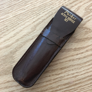 Parker, Double Pen Leather Case, Active Service Set