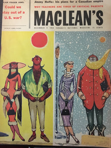 Parker 61, 51, 21, Christmas, MacLean's Magazine, December 6, 1958