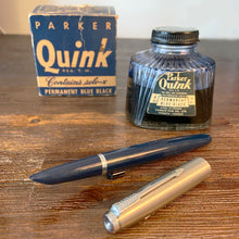 Load image into Gallery viewer, Parker 21, Steel cap with Blue barrel