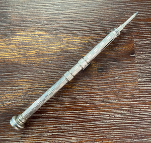 Victorian Pen-Pencil Slider, nickel plated