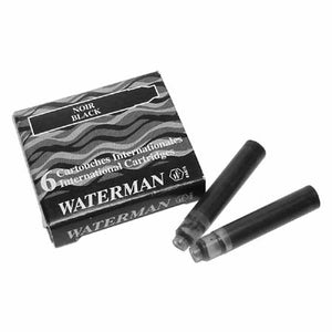 Waterman Carène, Black lacquer with silver -plated cap