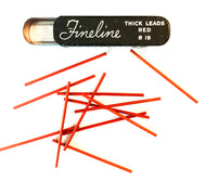 Vintage Lead, Sheaffer's, Fineline Red, 1.1mm