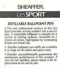 Load image into Gallery viewer, Sheaffer&#39;s LesSPORT Ballpoint ,Blue