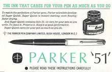 Load image into Gallery viewer, Parker 51 Aerometric, G/F Cap Teal Blue barrel