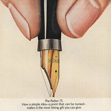 Load image into Gallery viewer, Parker 75 Gold Cross Hatch Pattern # 65 nib