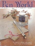 Pen World, Back Issues ; Fall 1987, Volume 1, No.1