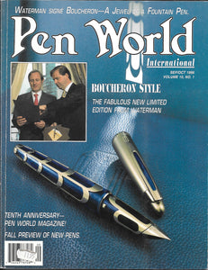 Pen World, Back Issues. Sept./Oct. 1996 Vol.10. No.1