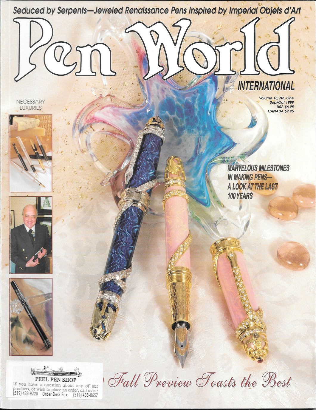 Pen World, Back Issues. Sept./Oct 1999 Vol.13. No.1