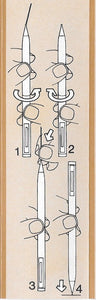Sheaffer Utility Pencil, Pearl Marble cap  & Green barrel