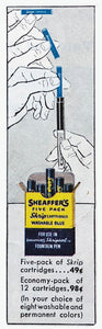 Sheaffer's The Fountain Pen, Blister pack, Blue