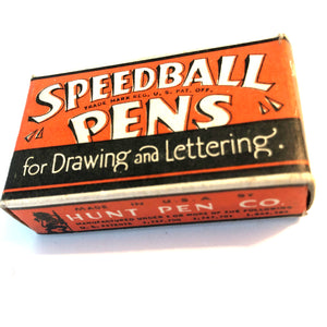 Vintage Dip pens & nibs, Speedball , box 12 nibs B-3