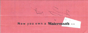 Waterman 94 Mahogany Brown-Cream, lever-fill