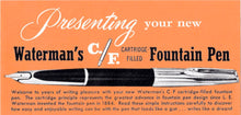 Load image into Gallery viewer, Waterman&#39;s c/f , Fountain pen, Orange barrel