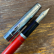 Esterbrook Cartridge pen, Red w/ Chrome cap