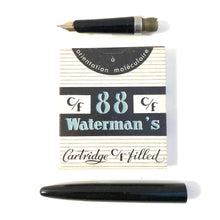 Load image into Gallery viewer, Waterman c/f Stainless steel cap with Black barrel