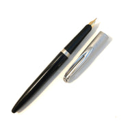 Waterman c/f Stainless steel cap with Black barrel