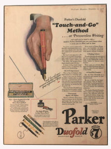 Vintage Ads. Mounted: Parker Duofold