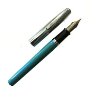 Sheaffer Cartridge Pen Light Blue barrel, chrome cap