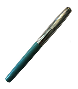 Sheaffer Cartridge Pen Light Blue barrel, chrome cap