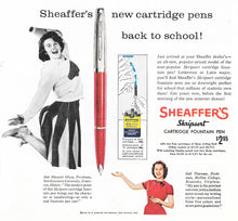 Load image into Gallery viewer, Sheaffer&#39;s Skripsert, Cartridge Pen  Blue barrel, chrome cap