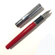 Sheaffer Cartridge Pen Red barrel, chrome cap