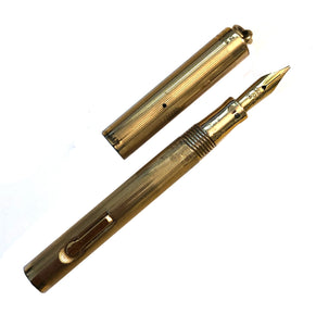Ladies Wahl Pen, Gold filled , Made in Canada, Flexible 14k Wahl O nib