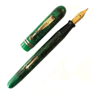 Diamond P.P. Green marble lever-fill