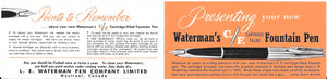 Waterman c/f Fountain pen & pencil set Black with Chrome