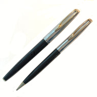 Waterman c/f Fountain pen & pencil set Black with Chrome