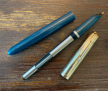 Load image into Gallery viewer, Parker 51 Aerometric, G/F Cap, Teal Blue barrel
