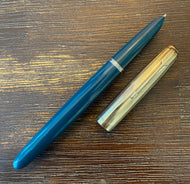 Parker 51 Aerometric, G/F Cap, Teal Blue barrel
