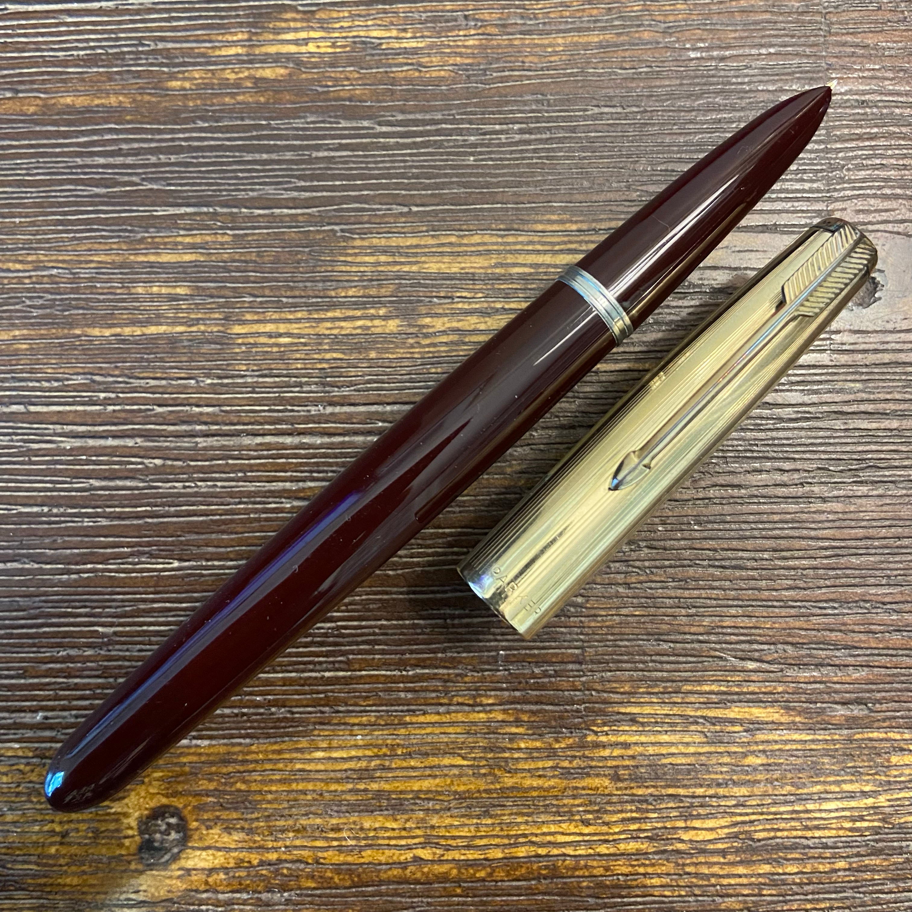 PARKER51 GERMAN OVERLAID CAP（Buy Vintage parker 51 burgundy 