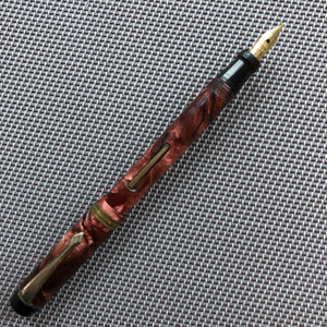 Brown & Black marble, lever-fill.