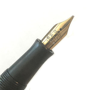 Waterman's Gold Plated lever-fill pen with black plastic cap