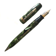 Supreme, Green & Black Marble, Lever-fill, Combo Pen & Pencil