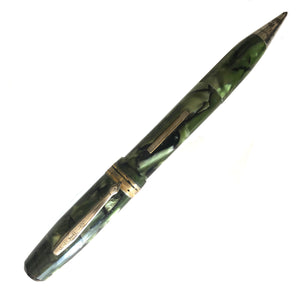 Supreme, Green & Black Marble, Lever-fill, Combo Pen & Pencil