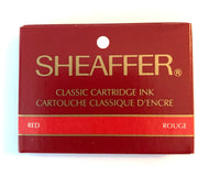 Vintage Sheaffer Skript cartridges Red