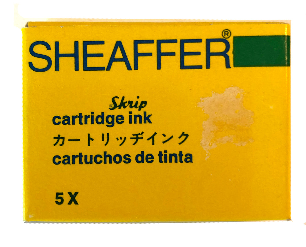 Vintage Sheaffer Skript cartridges Green
