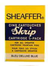 Load image into Gallery viewer, Sheaffer&#39;s Skripsert, Cartridge Pen  Blue barrel, chrome cap