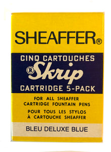 Sheaffer Cartridge Pen Light Blue barrel, chrome cap