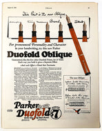 Parker Duofold, Lucky Curve, Liberty Magazine August 8, 1925
